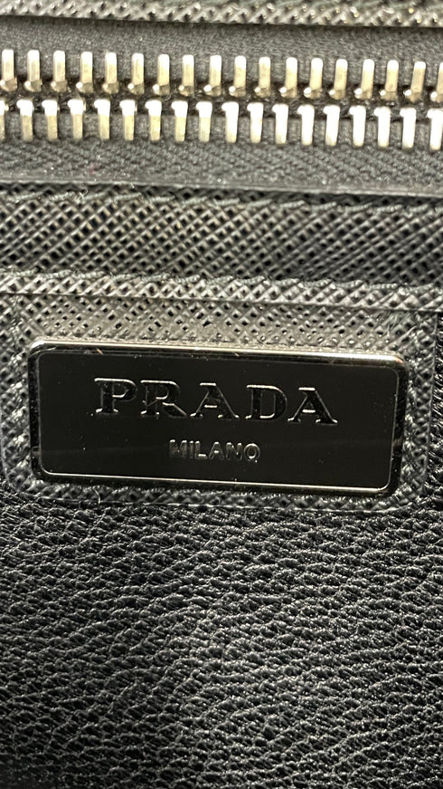 Pochette geometrica saffiano