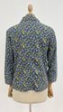 Blazer in velluto a fiori