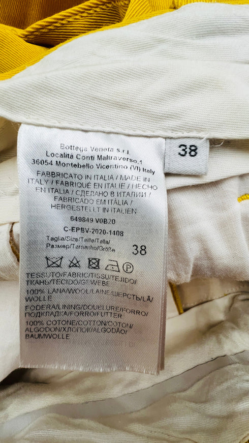 Pantaloni a palazzo gialli