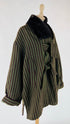 Cappotto vintage a righe