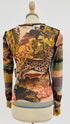 Longsleeve mesh girocollo