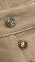 Pantaloni beige a gamba larga