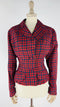 Blazer tartan corto