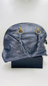 Borsa pelle metallizzata