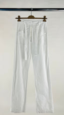 Pantalone in cotone bianco MM6 MAISON MARGIELA