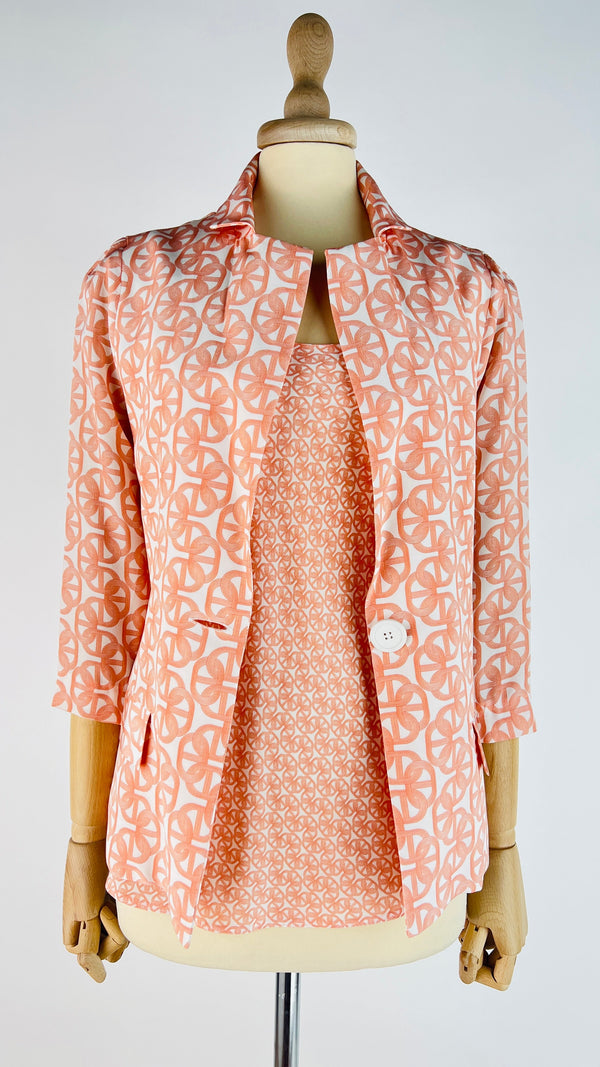 Set in seta stampata