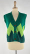 Gilet boxy zig-zag