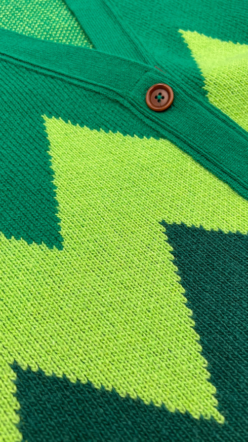 Gilet boxy zig-zag
