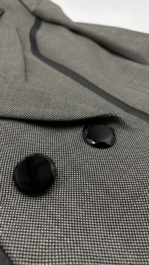 Giacca inserti in pelle vintage