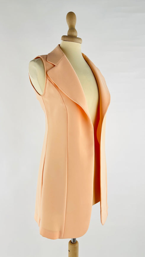 Gilet lungo aperto