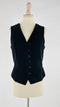 Gilet in velluto nero