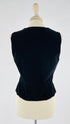 Gilet in velluto nero