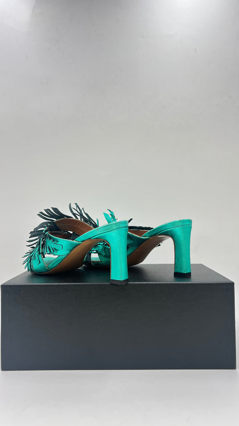 Mules frange lamé N.37