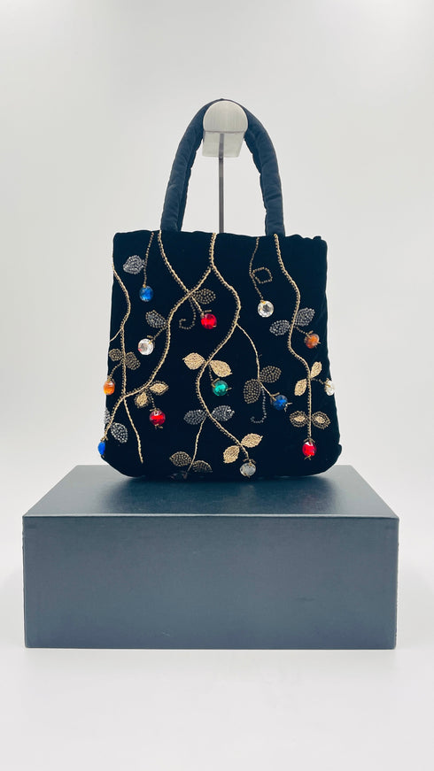 Borsa velluto e gemme