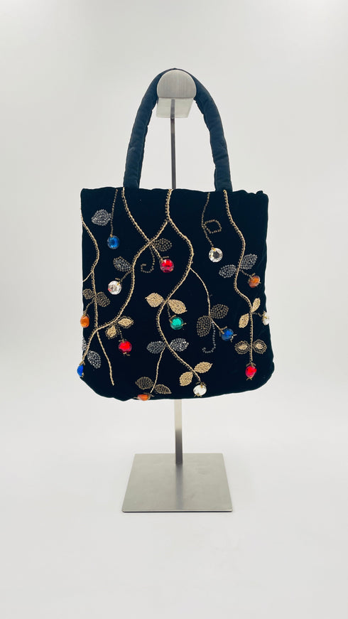 Borsa velluto e gemme