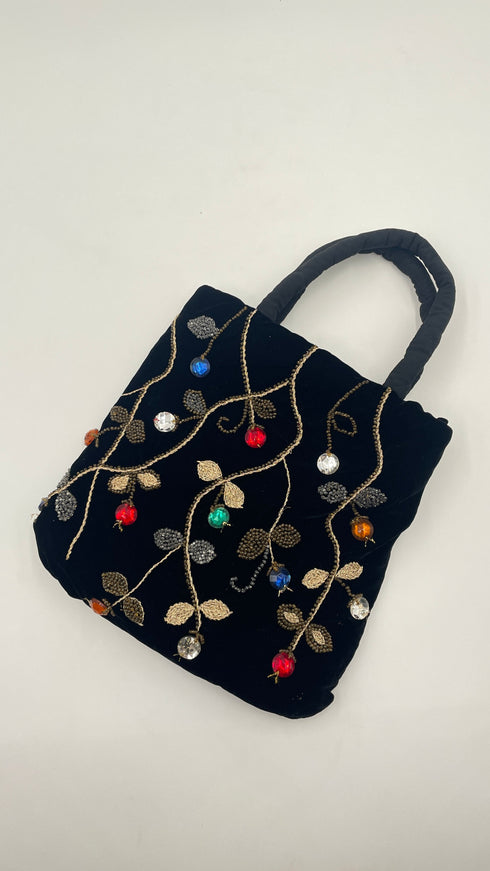 Borsa velluto e gemme