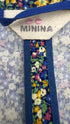 Blazer in velluto a fiori