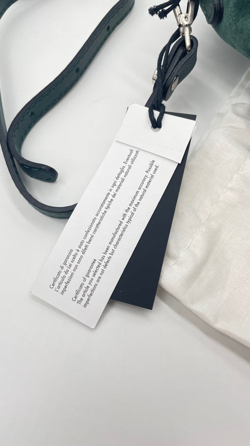 Tracolla suede cartellino