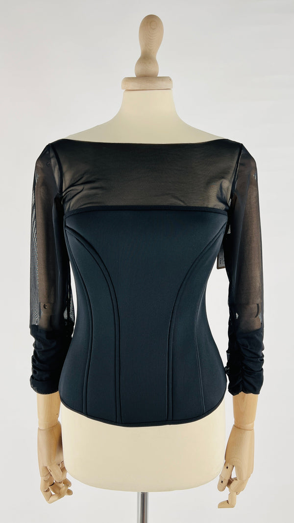 Maglia bustier mesh