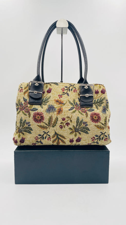 Borsa tessuto fiori