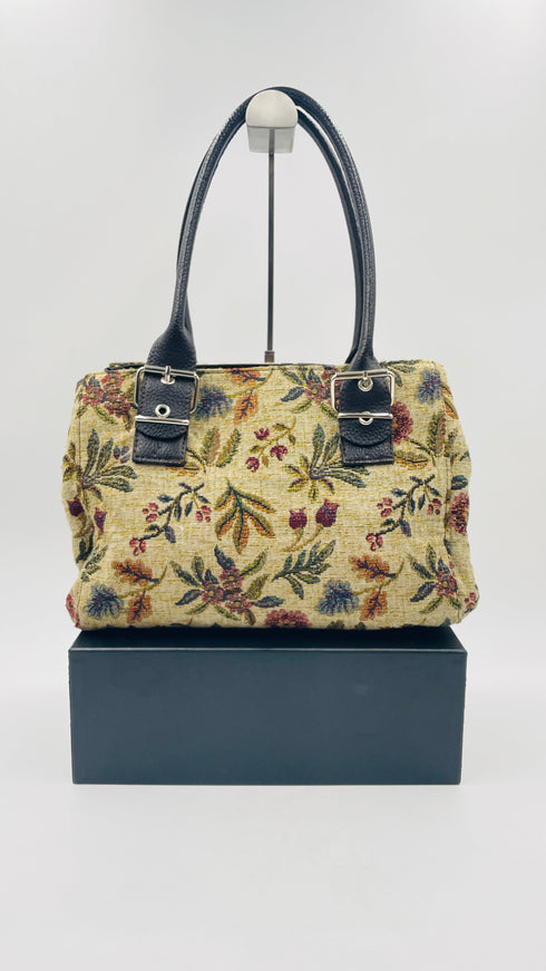 Borsa tessuto fiori