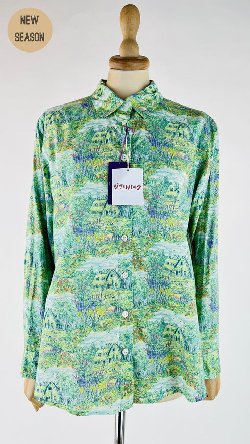 Camicia tessuto Liberty con cartellino