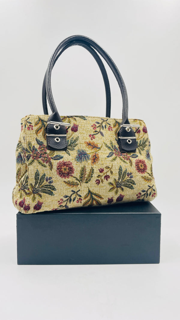 Borsa tessuto fiori