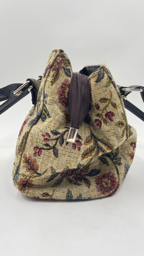 Borsa tessuto fiori