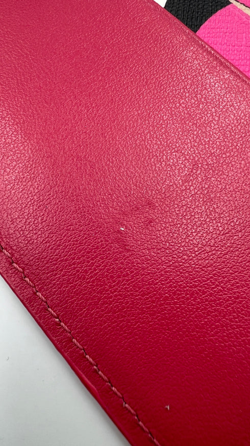 Portacarte in pelle stampata