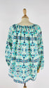Blusa in cotone stampato
