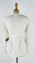 Blusa in lino bianco