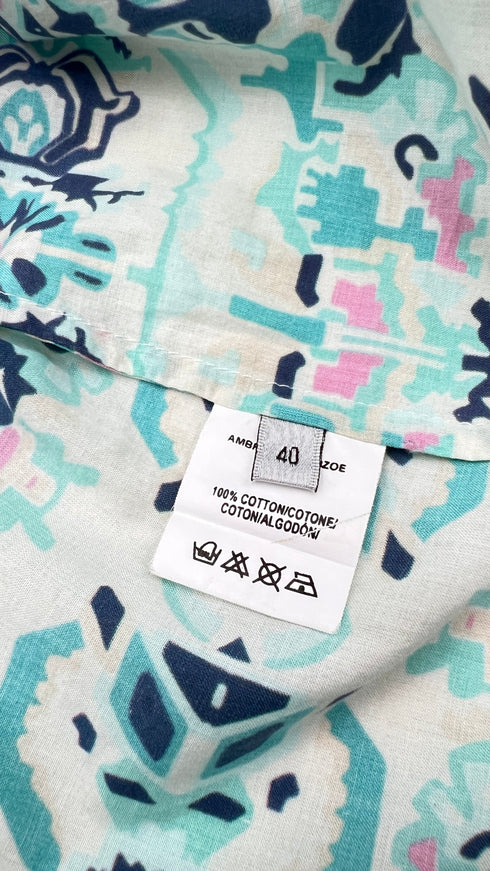 Blusa in cotone stampato