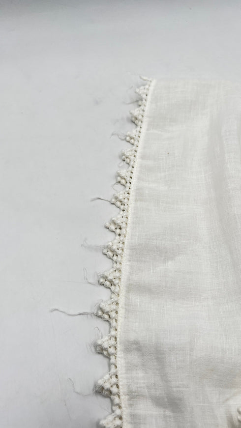 Blusa in lino bianco