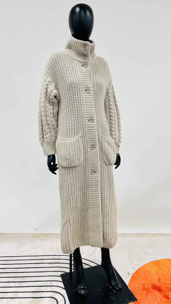 Cappotto oversized maglia