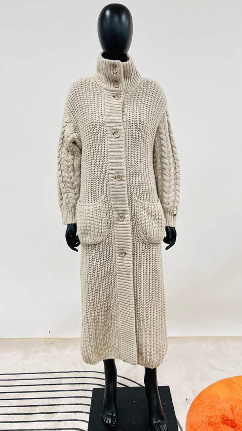 Cappotto oversized maglia