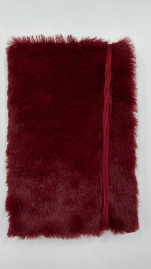 Notebook in faux fur