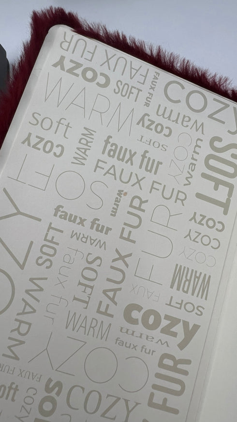 Notebook in faux fur