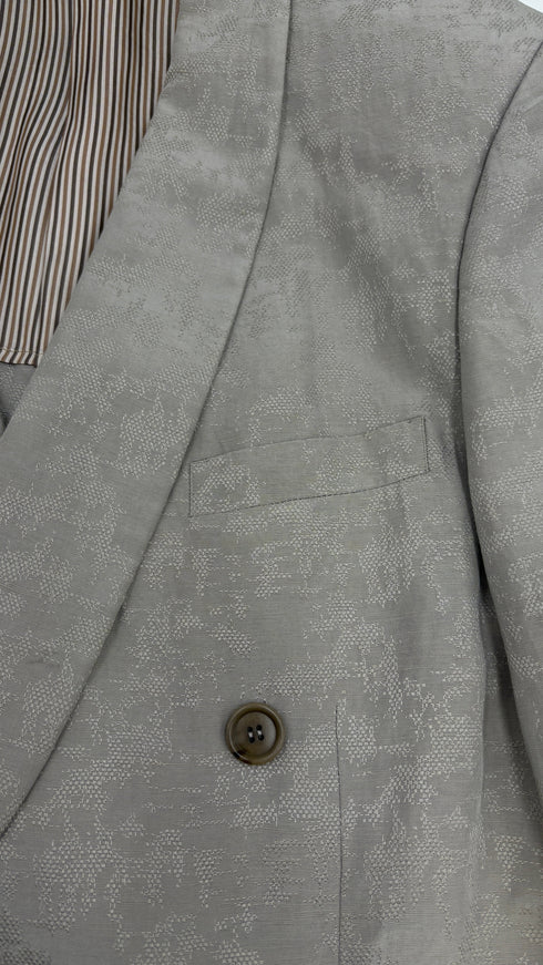 Giacca doppio petto jacquard