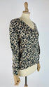 Maglia a V animalier
