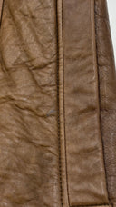 Giacca in pelle marrone GUCCI