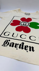 T-shirt stampa quadrifoglio GUCCI GARDEN