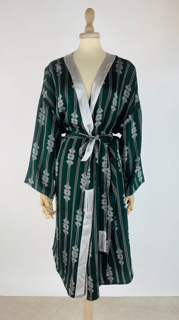 Vestaglia a fiori geometrici