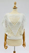 Top in maglia traforato