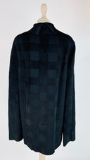 Abito corto check nero Celine