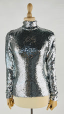 Lupetto pailettes argento CHRISTIAN DIOR