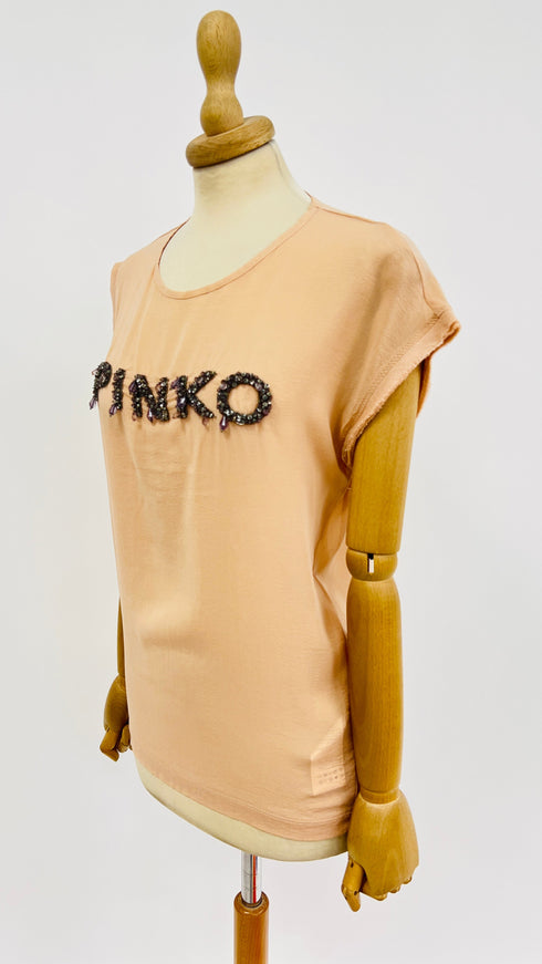 T-shirt logo perline