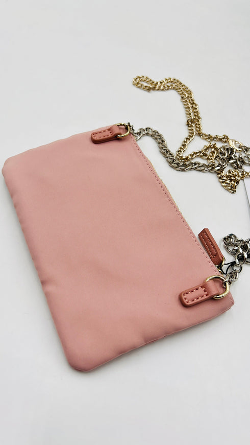 Portafoglio in nylon rosa