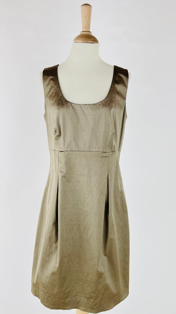 Abito midi satin nocciola