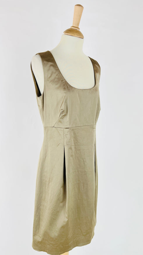 Abito midi satin nocciola