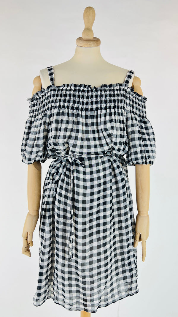 Abito midi in vichy